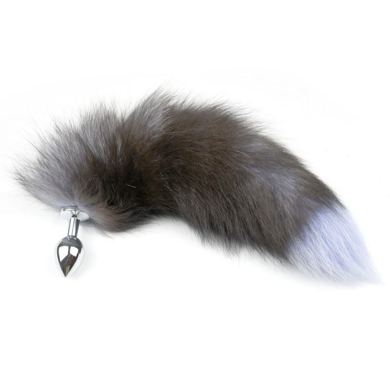 Fox tail metal back court anal serrata erotic toys