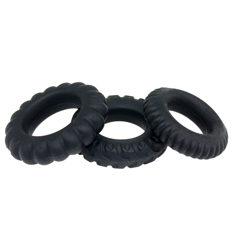 Silicone lock ring men delay collar sex toys