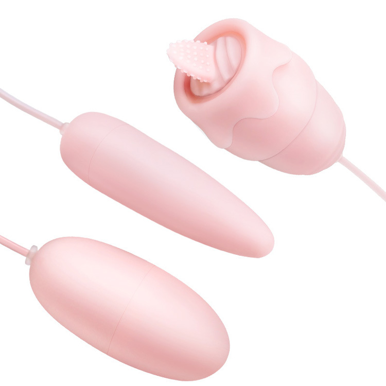 Tongue licking vibrator female massage stick sex toy