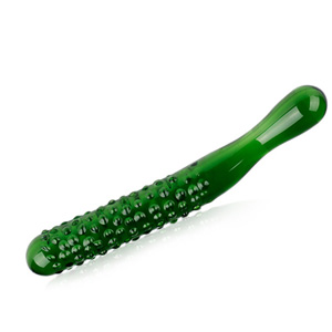 Cucumber crystal stick penis plug glass sex toys