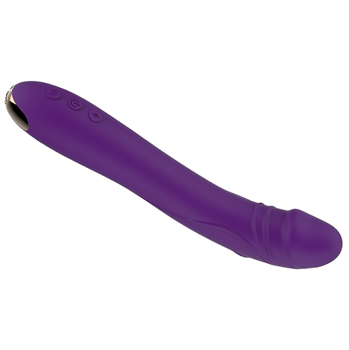 woman charging silicone vibrator sex toy