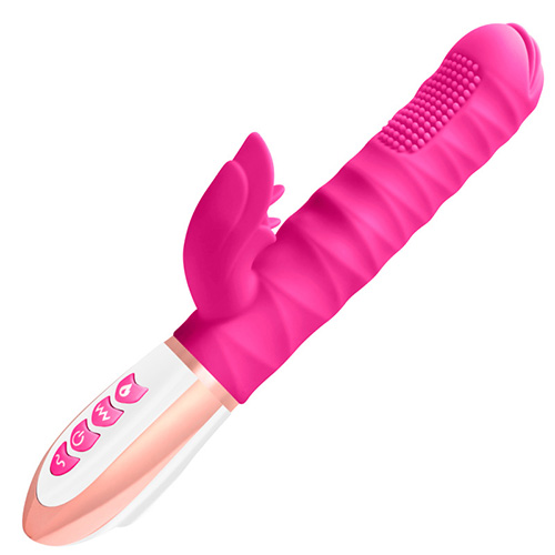 woman turn bead thrusting vibrator sex toy