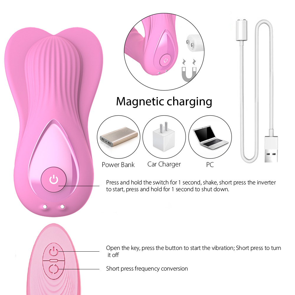 Wireless remote control vibration charging wearing butterfly adult products