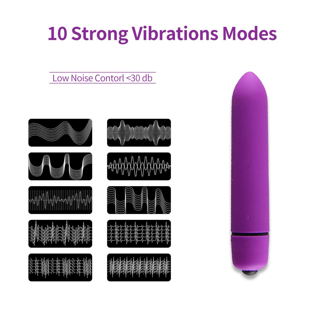 Waterproof Mini Powerful Bullet Vibrantor with 10 Speed Women sex toys