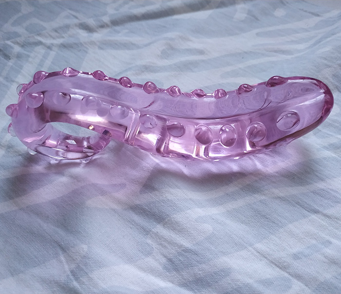 Pink Hippocampus Sensual Glass Dildo Sex Adults Toys Butt Plug Sex Toy