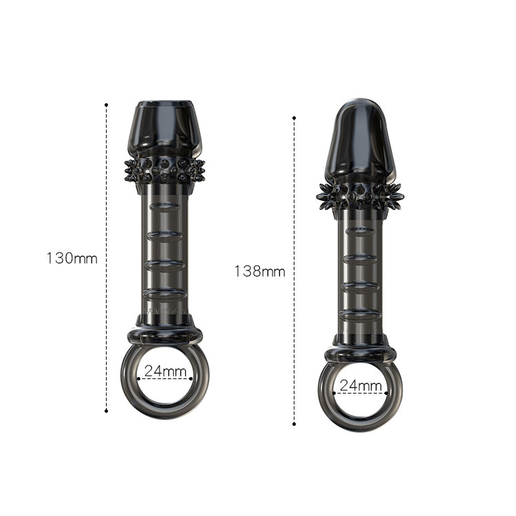 Penis Sleeve Strapon Delayed Ejaculation Chastity Device Lock Sperm Erection Sex Toys