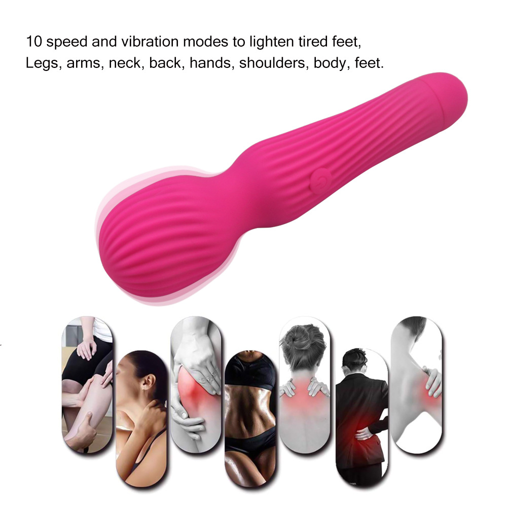 Threaded AV vibrator women masturbation massage vibrator