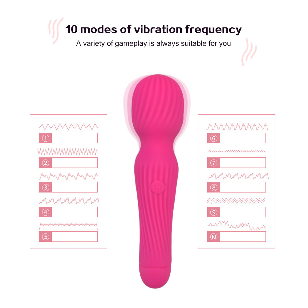 Threaded AV vibrator women masturbation massage vibrator