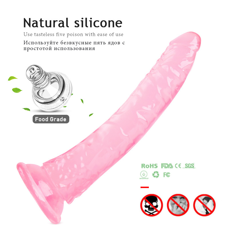 Male Artifical penis Jelly Dildo Suction Cup Dildo sex toys