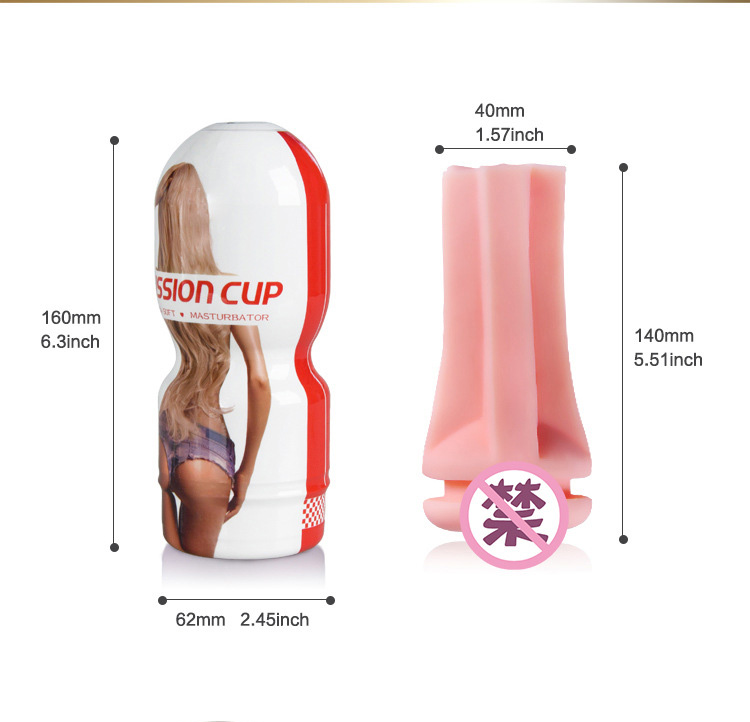 Men masturbator beer airplane cup massage silicone entity mold doll