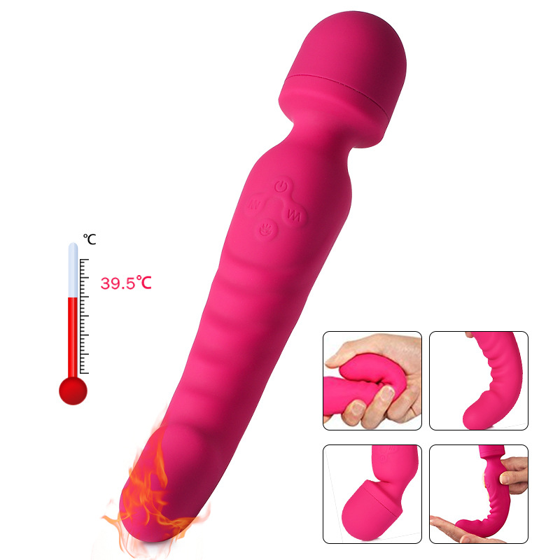 Multi-frequency vibrator rechargeable Women double head sexy vibrator manufacturer