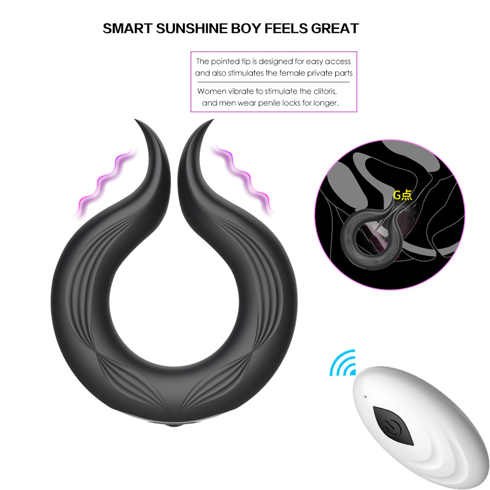 Rechargeable silicone vibration lock fine ring male delay masturbation device