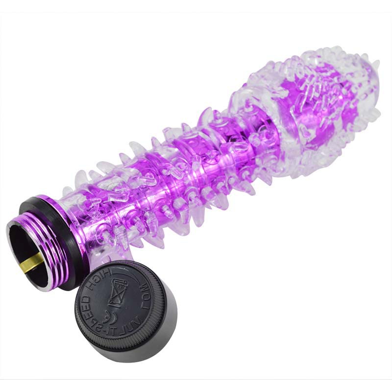 Crystal vibrator with thorn single shock female masturbation AV massager