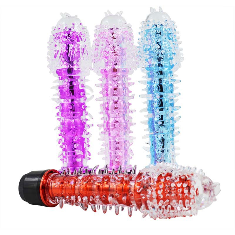 Crystal vibrator with thorn single shock female masturbation AV massager