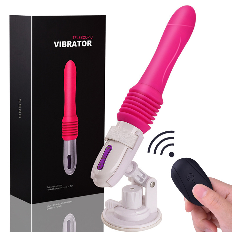 Push-and-plug charging remote control gun machine female masturbation device