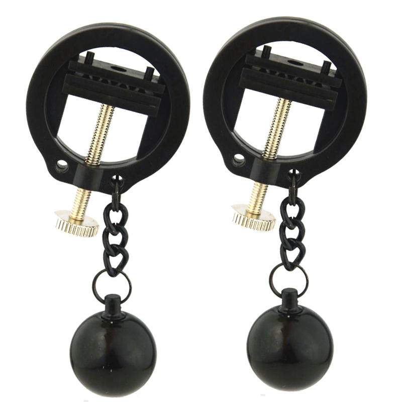 Adult Products Appeal Black Chain Ball Nipple Clamp Abuse Metal Nipple Clamp