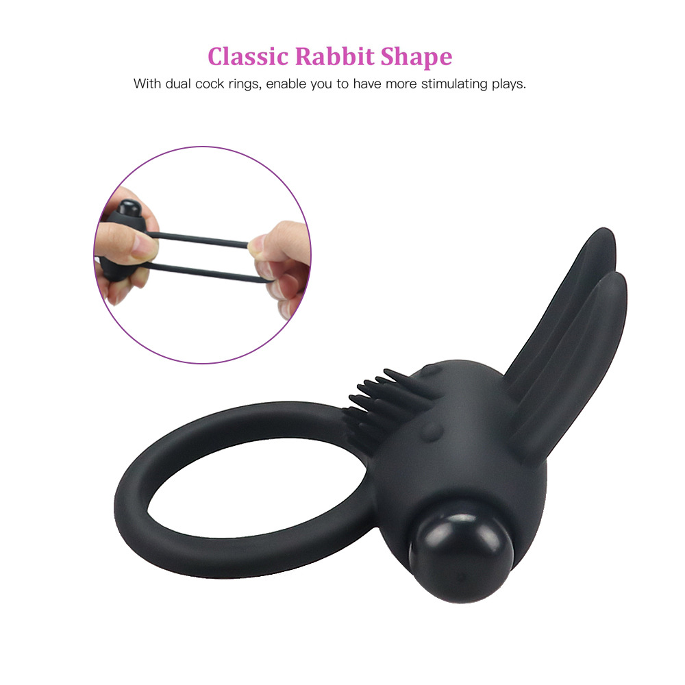 Supply rabbit silicone vibration lock fine ring male delay wear resonance manufacturer