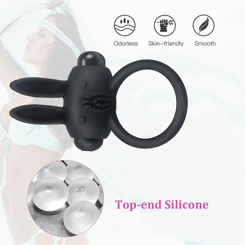 Supply rabbit silicone vibration lock fine ring male delay wear resonance manufacturer