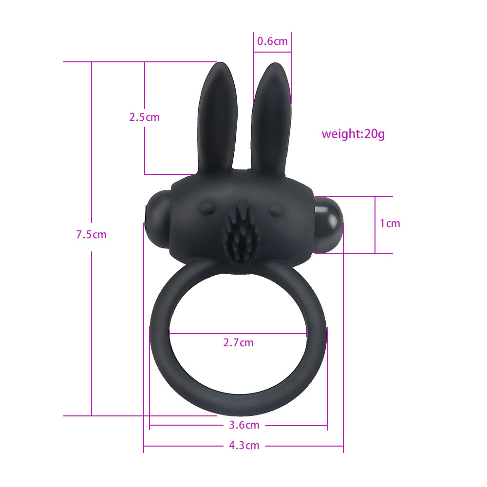 Supply rabbit silicone vibration lock fine ring male delay wear resonance manufacturer