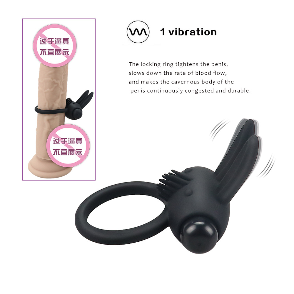 Supply rabbit silicone vibration lock fine ring male delay wear resonance manufacturer