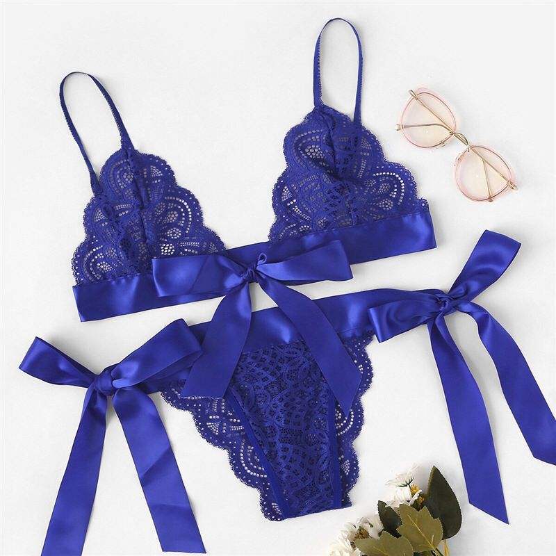 Direct selling bra and underwear lace underwear set