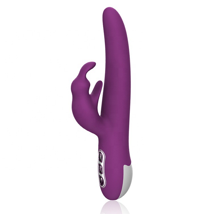 Powerful multi-frequency vibration USB rechargeable silicone flirting massage stick