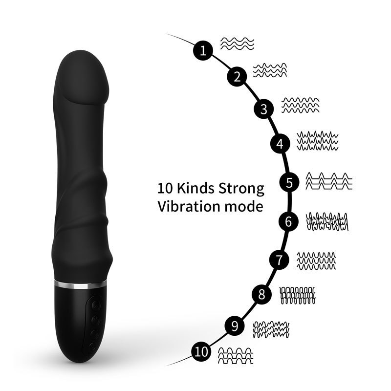 10-frequency rechargeable vibrator female masturbator massage AV stick