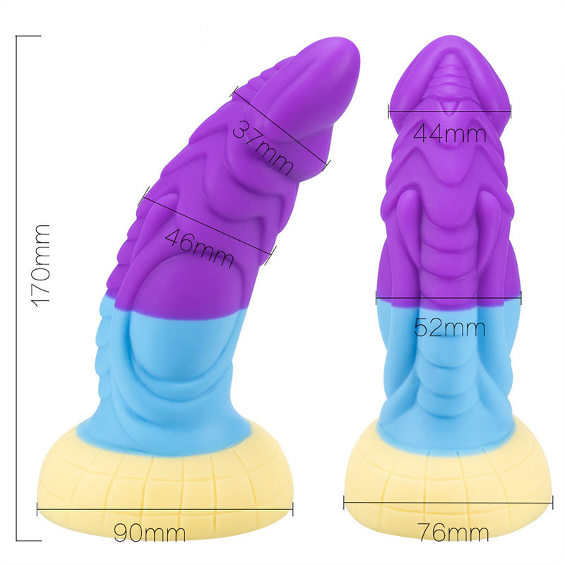 Colored penis soft shaped anal plug silicone fisting SM masturbation device