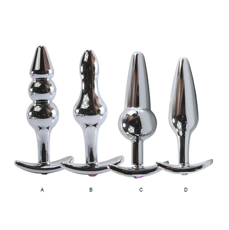 Metal anal plug women anus piercing anal plug masturbation sex tool wholesale